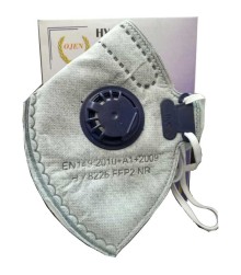 خرید ماسک سوپاپ دار FFP2 کربن فعال اوژن مدل HY8226 (بسته 12 عددی)