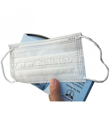 خرید ماسک سه لایه پزشکی طب یار | دارای ملت بلون (بسته 50 عددی)