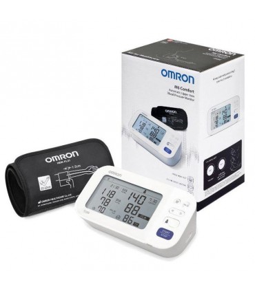 فشارسنج امرن M6 Comfort به‌همراه کاف بازویی و جعبه اصلی محصول