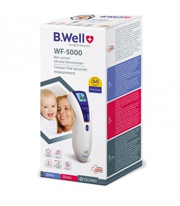 خرید و قیمت تب سنج لیزری بی ول WF-5000 | دماسنج دیجیتال B.Well