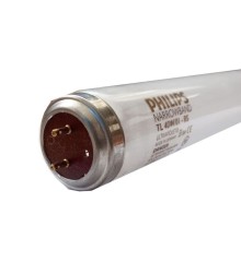 جزئیات پایه G13 و قطر ۳۸ میلی‌متری لامپ UVB فیلیپس مدل TL 40W/01 RS