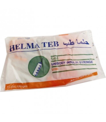 سرنگ انسولین یکپارچه حلما طب حجم 1 میلی لیتر (گیج 30)