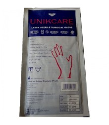 دستکش جراحی لاتکس استریل یونیک کر UNIKCARE