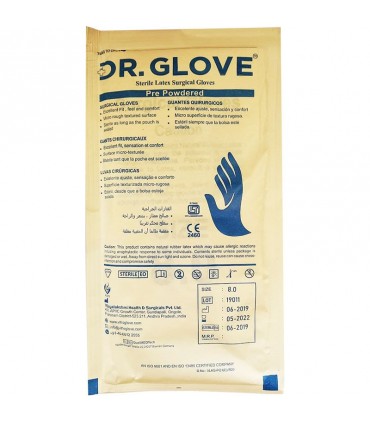 دستکش جراحی کم پودر دکتر گلاو dr glove