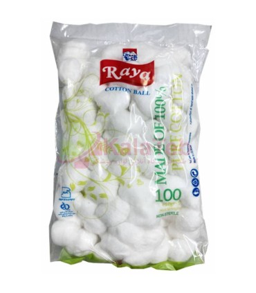 خرید پنبه توپک سفید رایا 100 گرمی | بهترین قیمت + ارسال سریع