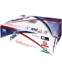 دستکش نیتریل نیتکس آبی سایز بزرگ L