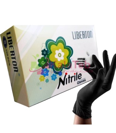 خرید دستکش نیتریل مشکی لیبرتون Liberton | ضد حساسیت و مقاوم