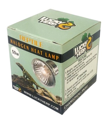 خرید لامپ UV خزندگان لاکی هرپ ۵۰ وات با اشعه UVA+UVB | بهترین لامپ حرارتی خزنده