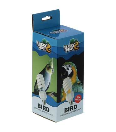 لامپ UVB لاکی هرپ 20 وات | مناسب مرغ عشق، قناری و پرندگان زینتی کوچک | UVB 2.4%