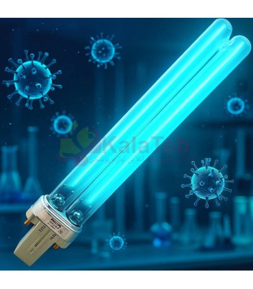 لامپ UVC ضد عفونی 9 وات فیلیپس TUV PL-S 9W/2P دو پین