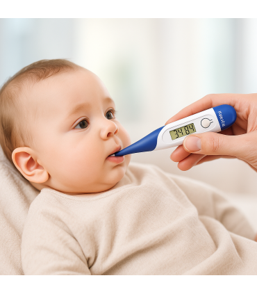 اندازه گیری تب نوزاد با تب سنج زیر زبانی فلکسیبل کابانا