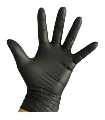خرید قیمت دستکش نیتریل مشکی TT Glove اصل | تی تی گلاو بدون پودر