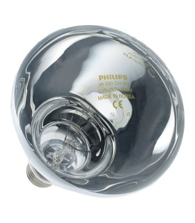لامپ گرم کن غذا 250 وات فیلیپس مدل BR125 (مادون قرمز حباب شفاف)