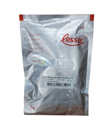 چست لید لسا Lessa سایز 50x48 میلی‌متر | الکترود قلبی ژل مایع ساخت اسپانیا