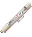 لامپ یو وی سی (UVC) تصفیه آب 20 وات فیلیپس 4 پین یک طرفه (مدل TUV 20W 4P SE)