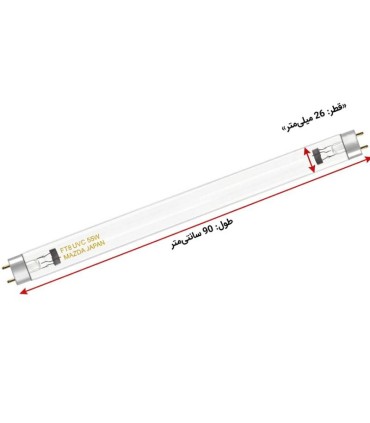 قیمت و خرید لامپ UVC ضدعفونی 55 وات مزدا (90 سانتی‌متر)