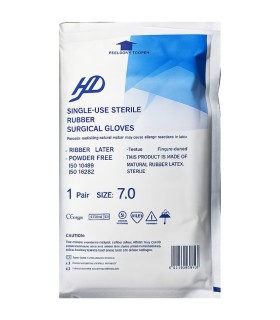خرید دستکش جراحی بدون پودر HD (اچ دی) | قیمت دستکش استریل لاتکس